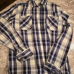 Men's Plaid Button-Up Shirt
